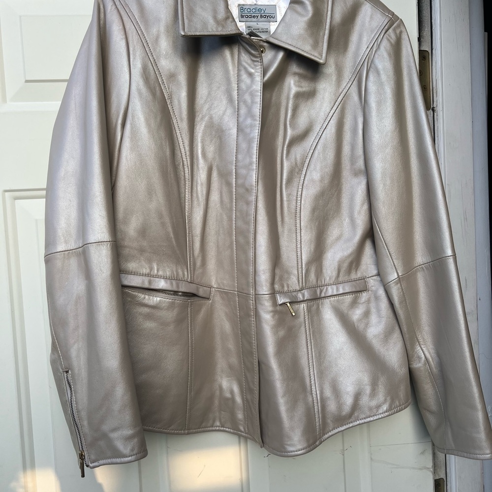 Bradley Women's Metallic Leather Jacket